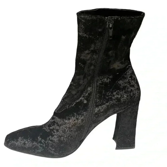 Jeffrey Campbell Anthro Laris velvet grunge fairy whimsygoth ankle boot 9 - Picture 3 of 7